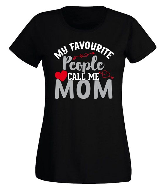 G-graphics T-Shirt Damen T-Shirt - My Favourite people call me Mom Slim-fit günstig online kaufen