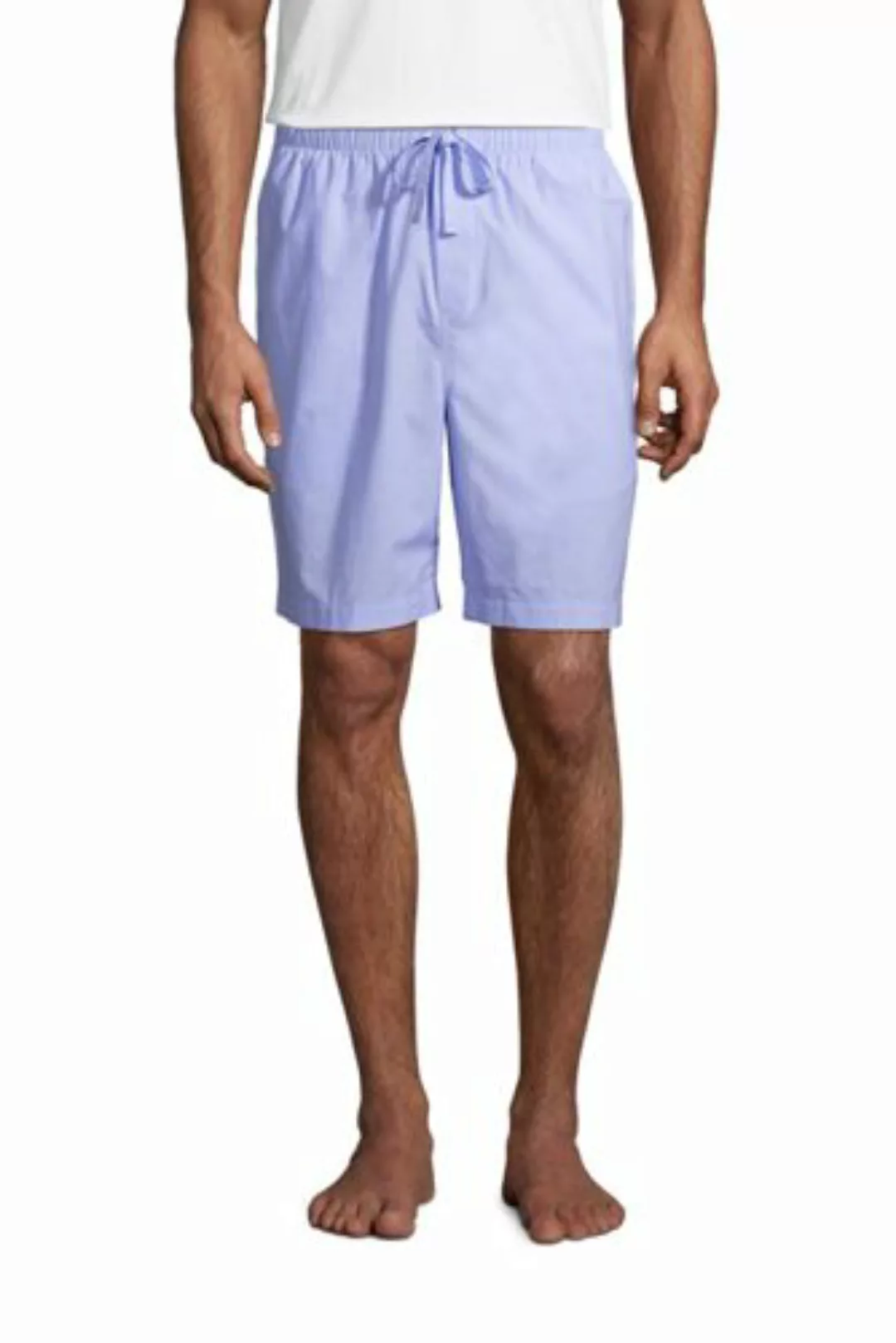 Pyjama-Shorts aus Baumwolltuch, Herren, Größe: XXL Normal, Blau, by Lands' günstig online kaufen