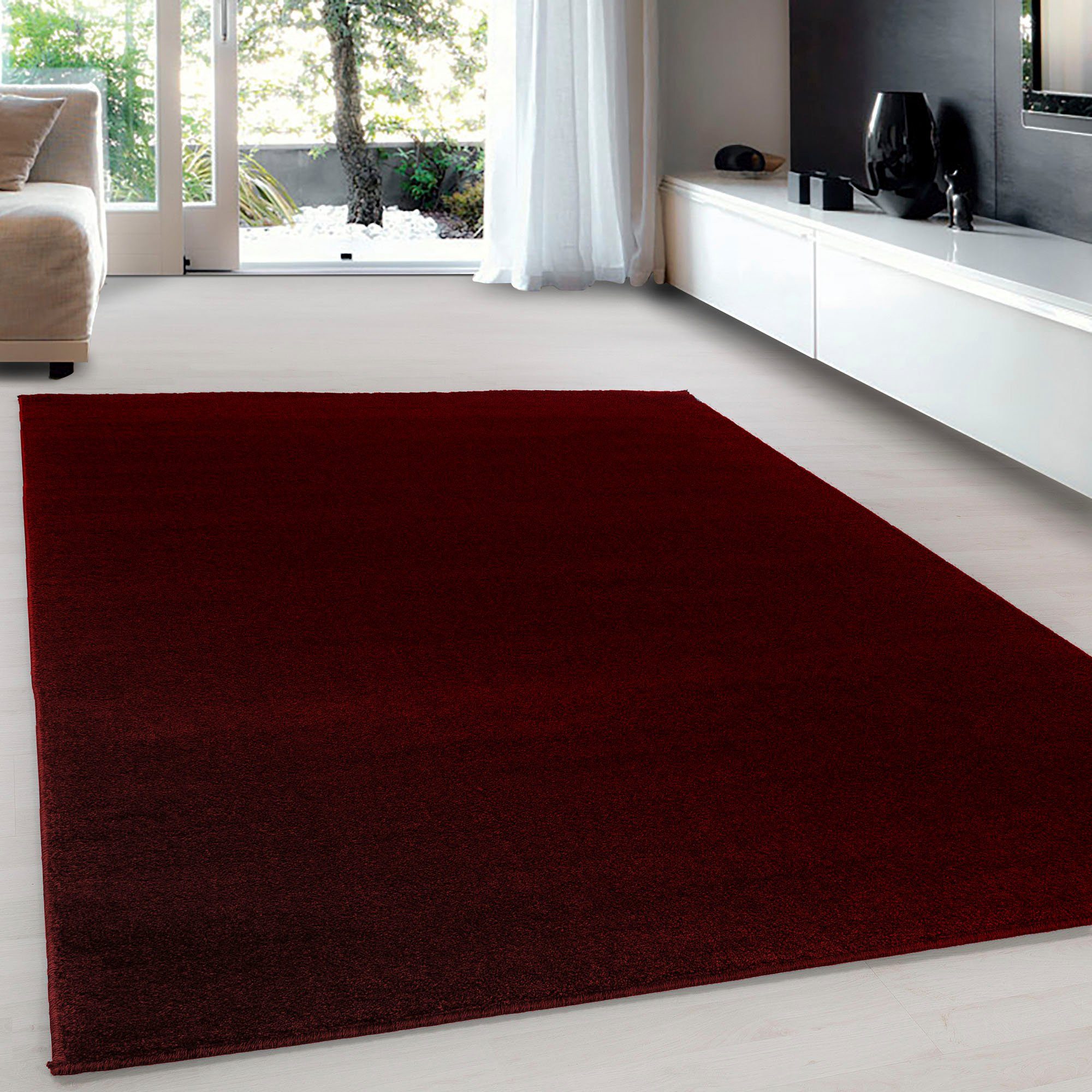 Ayyildiz Teppiche Teppich »ATA«, rechteckig, 10 mm Höhe, Kurzflor, uni, gro günstig online kaufen