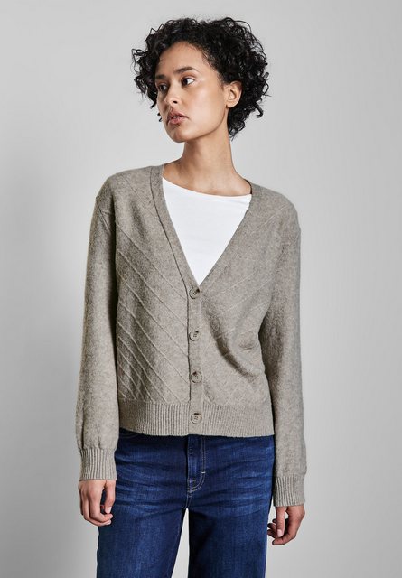 STREET ONE Cardigan aus softem Materialmix günstig online kaufen