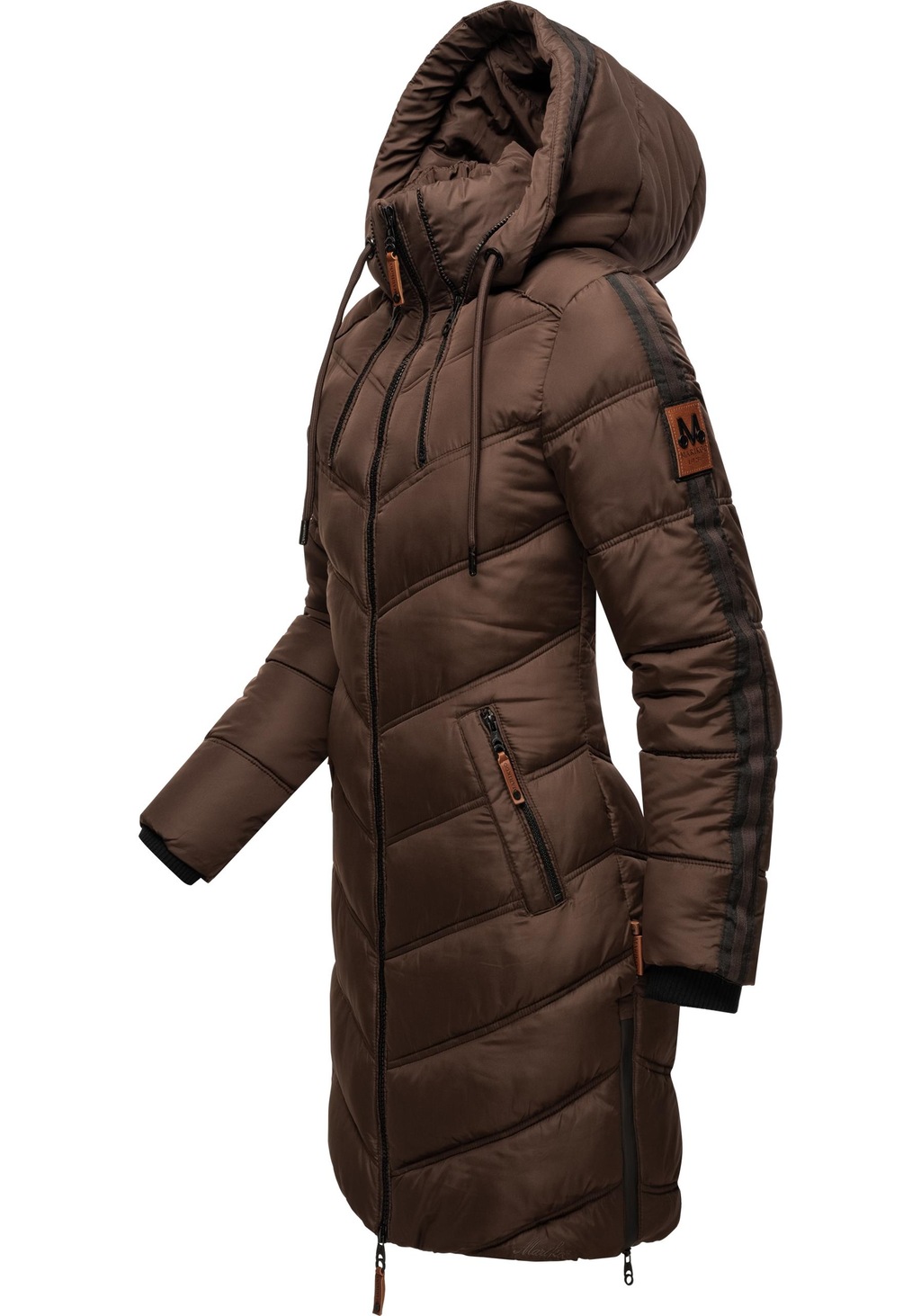 Marikoo Wintermantel "Armasa", modischer Damen Winter Steppmantel mit Kapuz günstig online kaufen