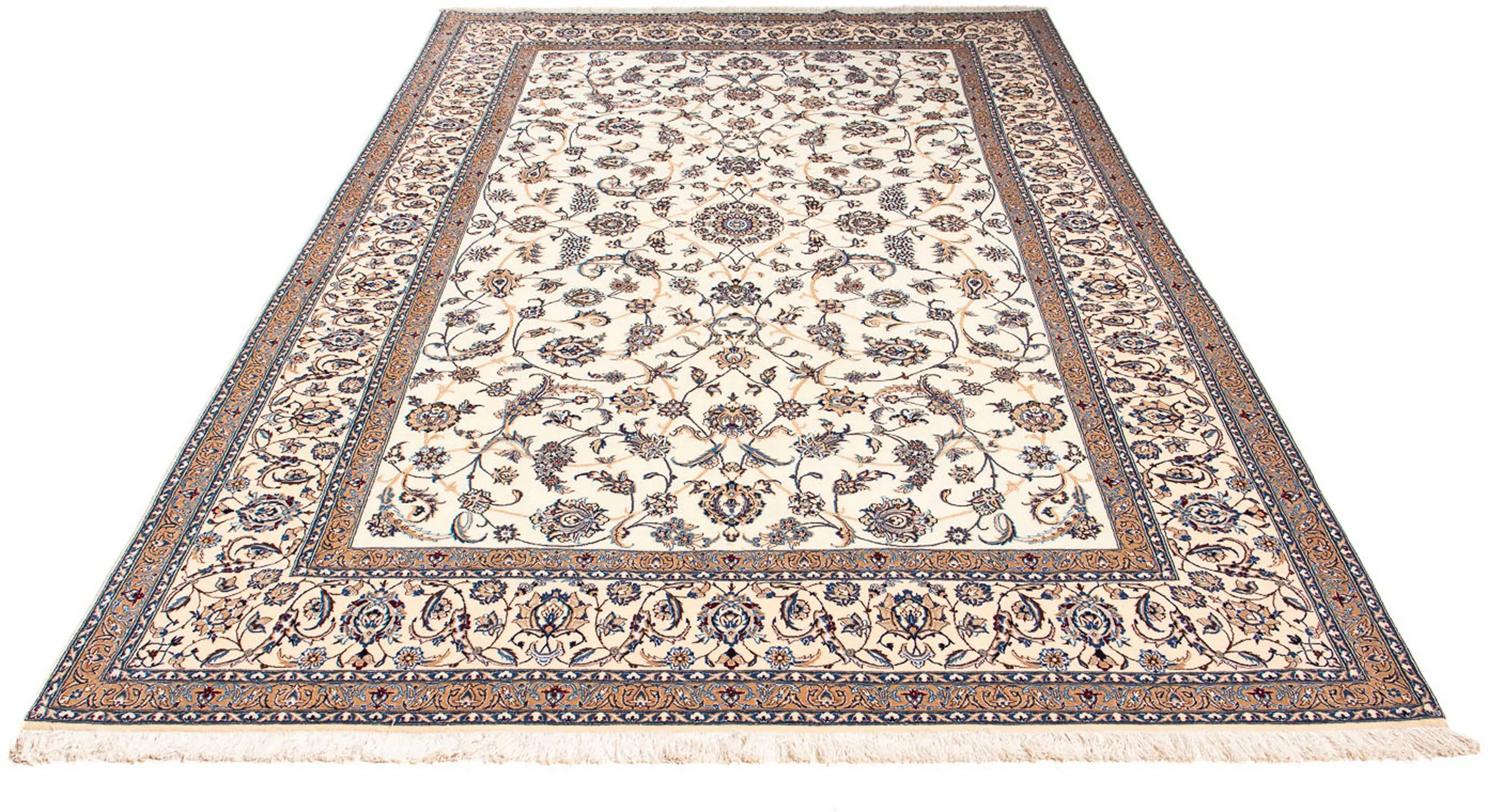 morgenland Orientteppich »Perser - Nain - Premium - 272 x 175 cm - beige«, günstig online kaufen