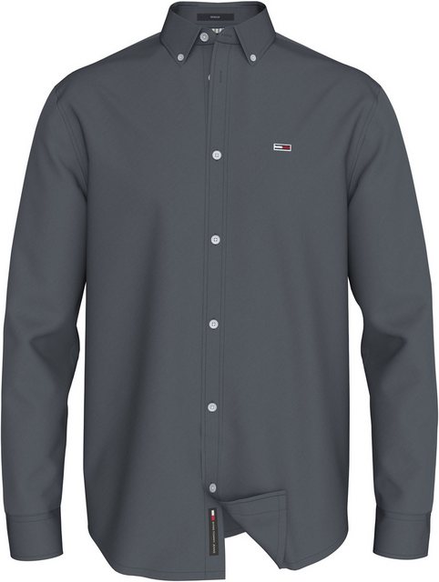 Tommy Jeans Langarmhemd TJM ENTRY REG OXFORD SHIRT mit Logoprägung günstig online kaufen