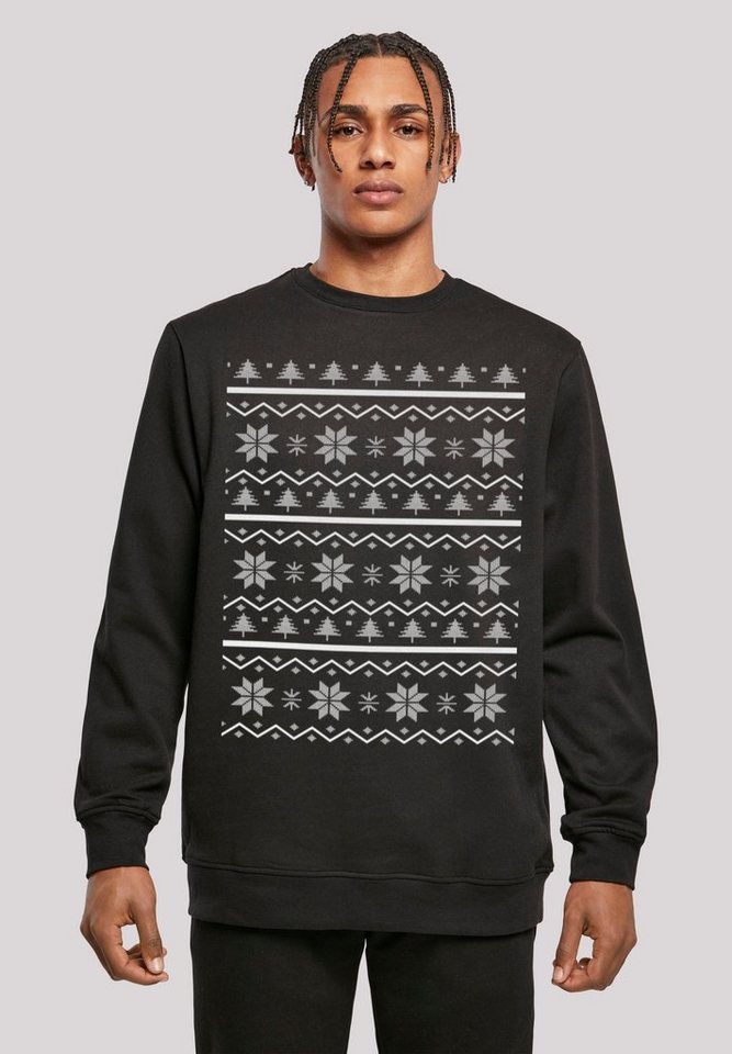 F4NT4STIC Kapuzenpullover Scandinavian Muster Weihnachten Print günstig online kaufen