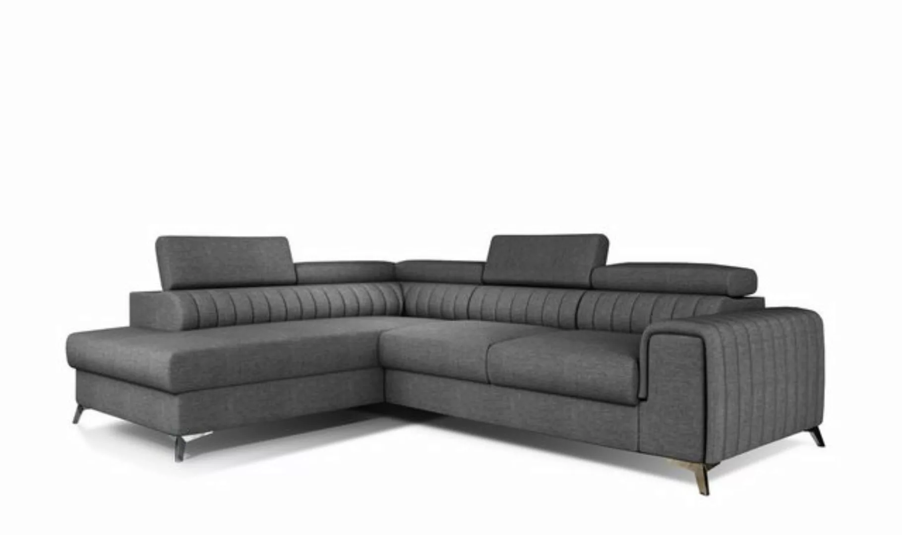 MOEBLO Ecksofa OLIVIER, mit Schlaffunktion und Bettkasten, Couch für Wohnzi günstig online kaufen