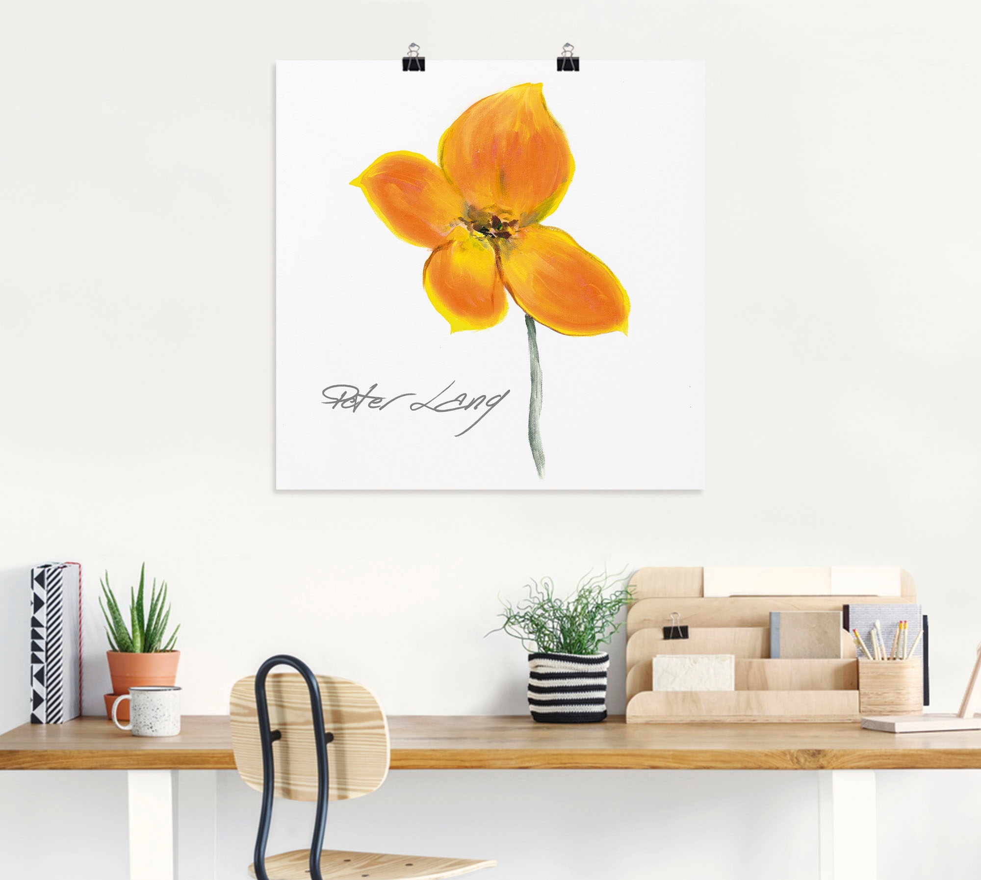 Artland Wandbild "Blume weiß VI", Blumen, (1 St.), als Leinwandbild, Poster günstig online kaufen