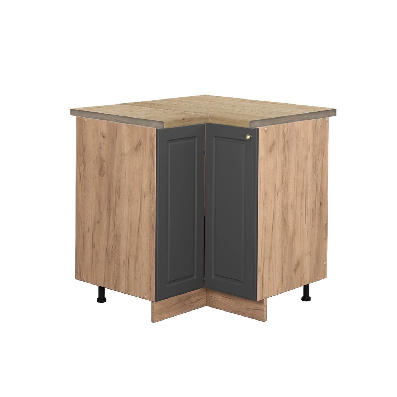 Vicco Eckunterschrank Fame-Line, Anthrazit-Gold/Goldkraft Eiche, 80.5 günstig online kaufen