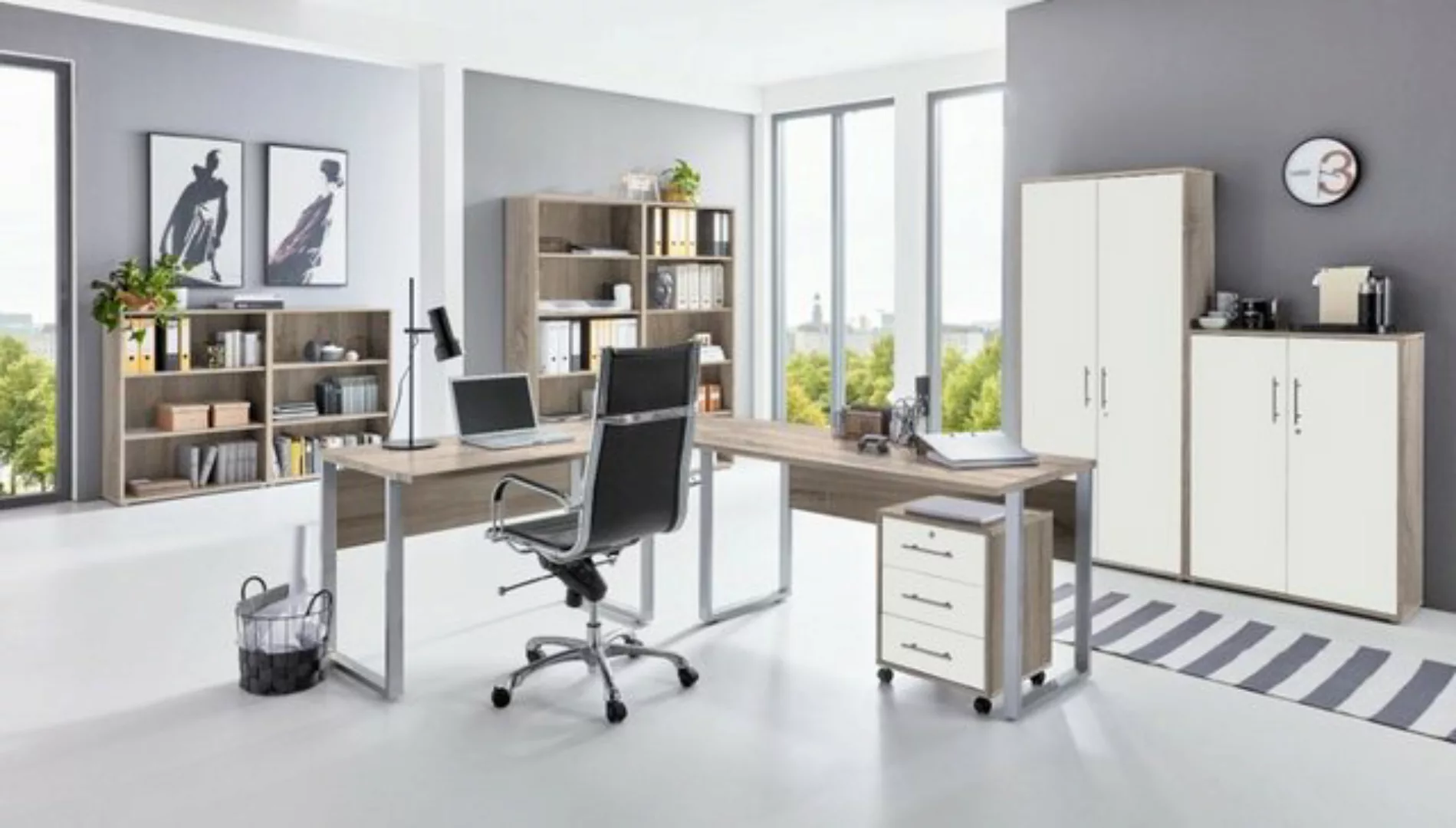 moebel-dich-auf Aktenschrank OFFICE EDITION Set 6 (Büromöbel-Set Aktenschrä günstig online kaufen