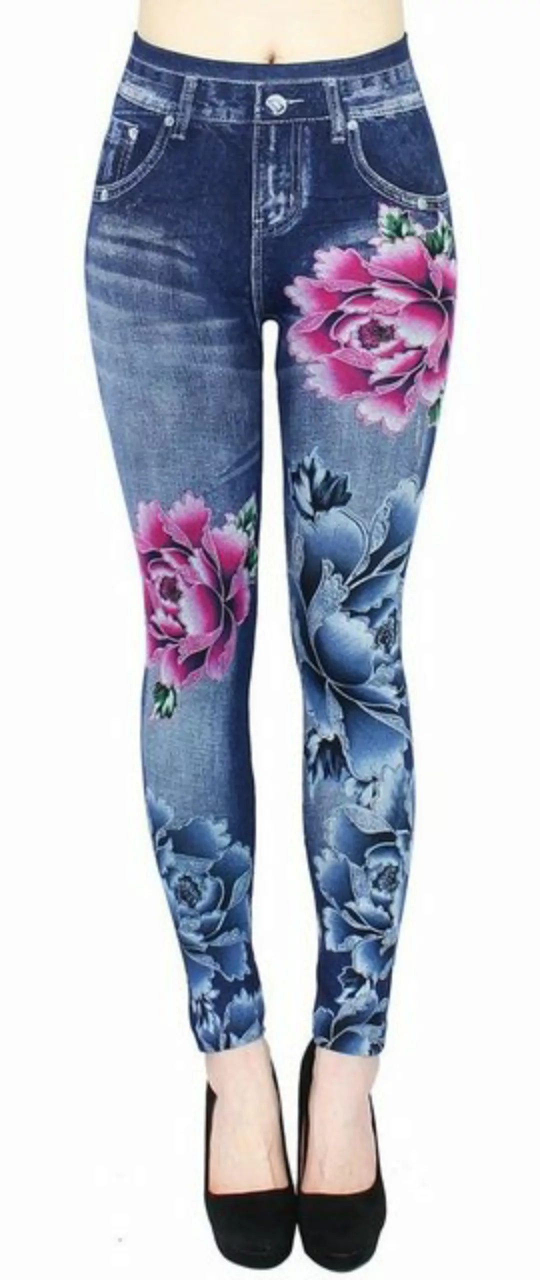 dy_mode Jeggings Leggings in Jeans Optik Jeggings Jeansleggings Damen High günstig online kaufen