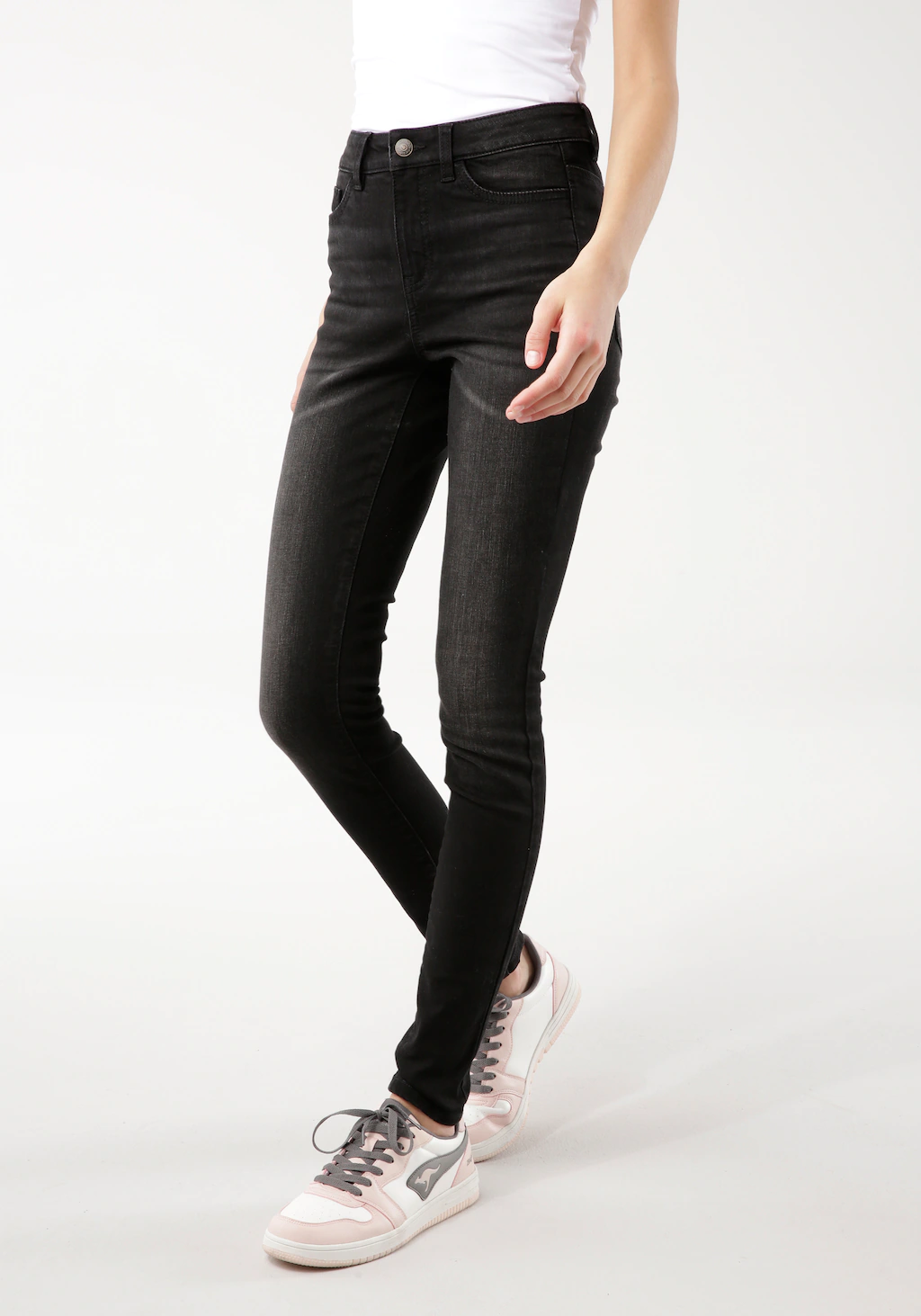 KangaROOS 5-Pocket-Jeans "SUPER SKINNY HIGH RISE", mit used-Effekt günstig online kaufen