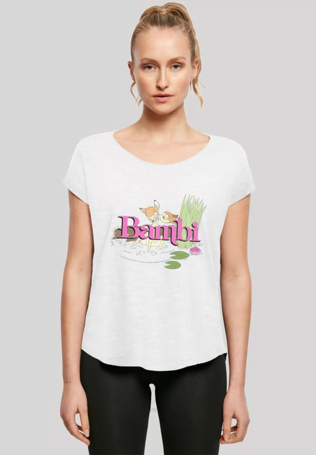 F4NT4STIC T-Shirt "Long Cut T-Shirt Disney Bambi Kiss", Damen,Premium Merch günstig online kaufen