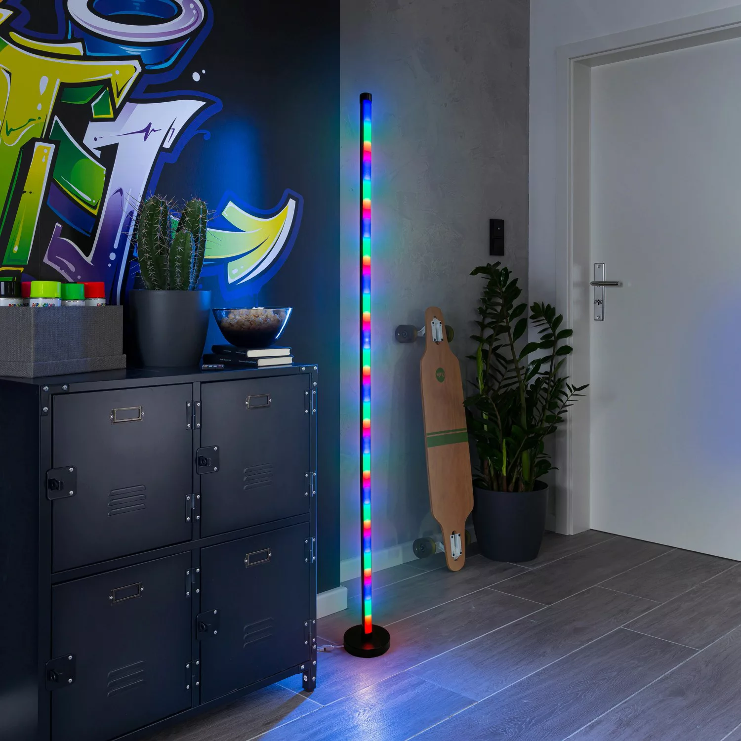 Näve Leuchten "LED-Digital-Dekostehleuchte ""Motion Light"" h: 150cm" bunt günstig online kaufen