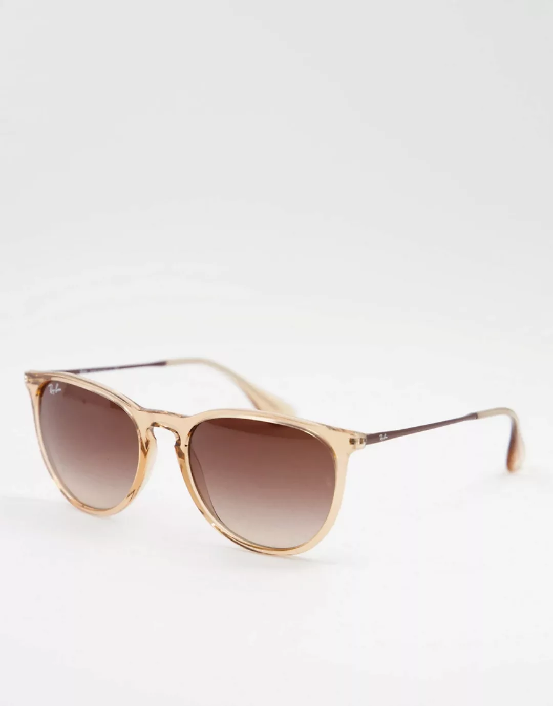 Ray-Ban – Erika – Runde Sonnenbrille für Damen in Braun 0RB4171 günstig online kaufen