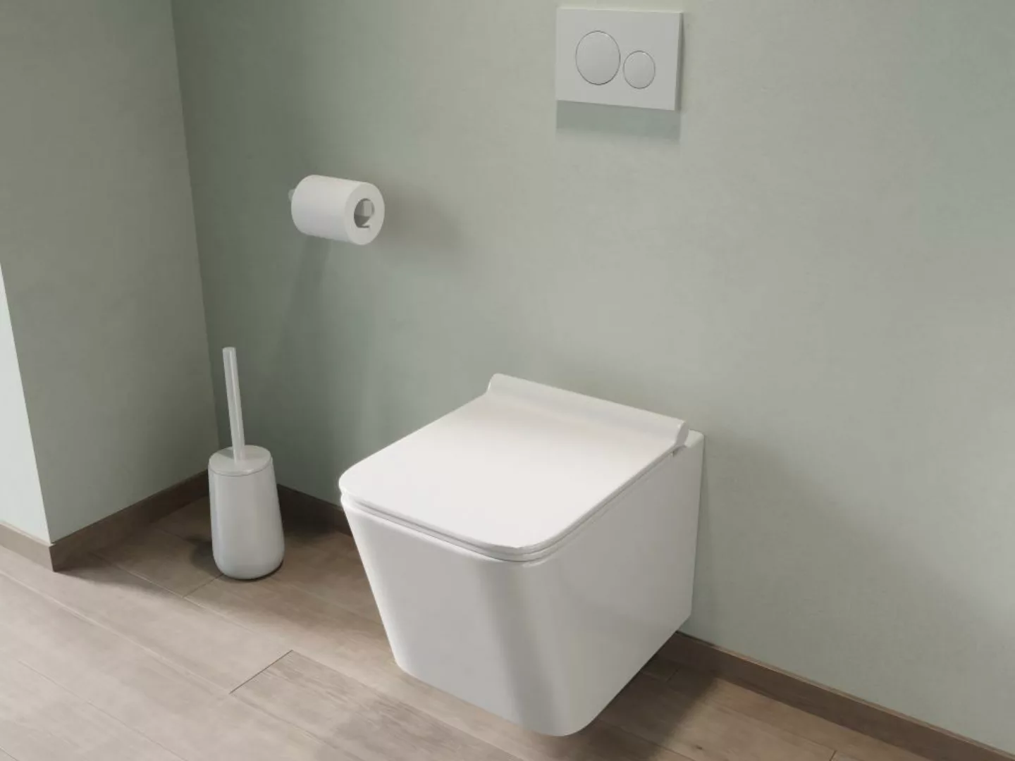 Wand-WC aus Keramik ohne Flansch - Weiß - CLEMONA günstig online kaufen