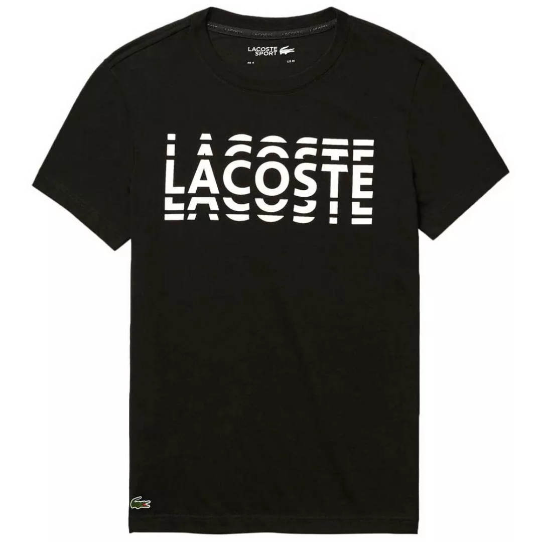 Lacoste Printed Cotton Blend Kurzärmeliges T-shirt S Black / White günstig online kaufen