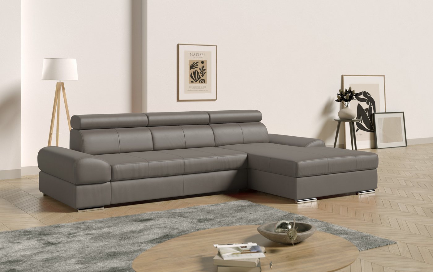 sit&more Ecksofa Broadway, mit verstellbaren Kopfteilen, wahlweise mit Bett günstig online kaufen