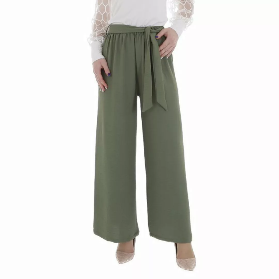 Ital-Design Stoffhose Damen Freizeit (86164369) Stretch Stoffhose in Khaki günstig online kaufen