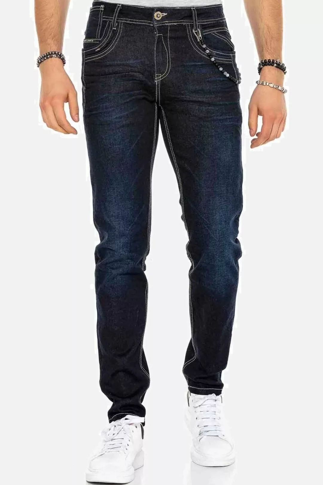 Cipo & Baxx Straight-Jeans "Jeans", mit stilvollen Kontrastnähten, CD-395 günstig online kaufen