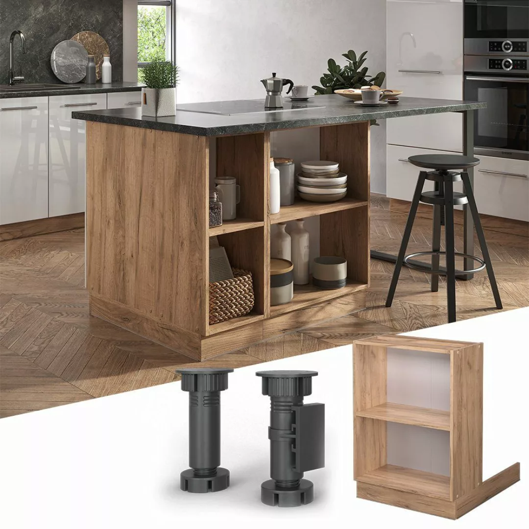 Vicco Unterschrank Fame-Line, Goldkraft Eiche/Goldkraft Eiche, günstig online kaufen
