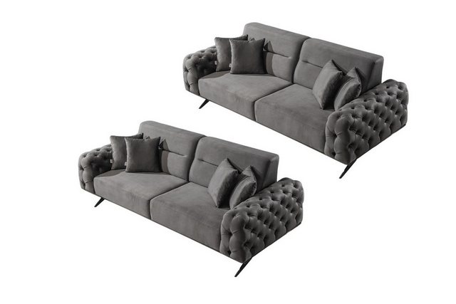 Villa Möbel Sofa Check, Set, mit Relax-/Bettfunktion durch verstellbare Rüc günstig online kaufen