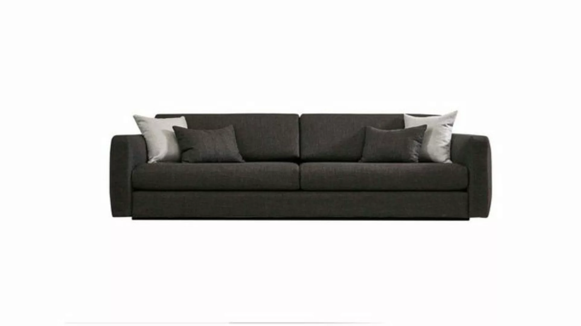 Xlmoebel Sofa Dreisitzer Stoff-Couch in Grau - Polstersofa Design - 3-Sitze günstig online kaufen