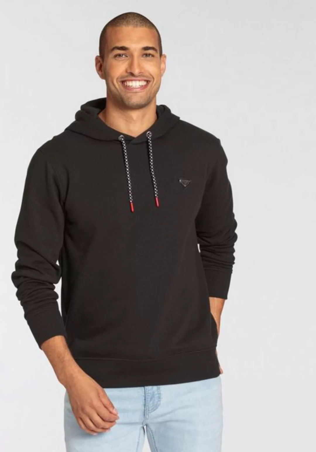 Bruno Banani Kapuzensweatshirt, schmale Passform, mit Logodruck, aus Baumwo günstig online kaufen