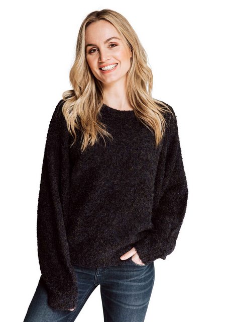 Zhrill Strickpullover Pullover LUANA BLACK Dezentes Cordmuster günstig online kaufen