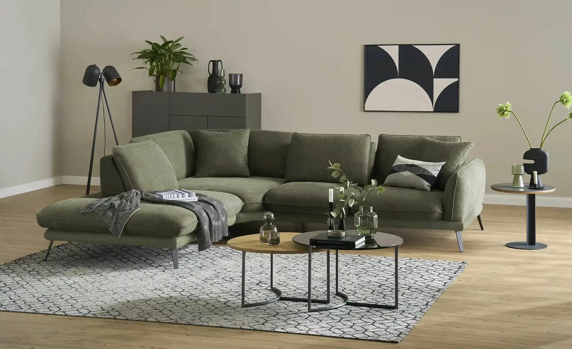 medium Ecksofa  Romance ¦ grün ¦ Maße (cm): B: 315 H: 86 T: 253 Polstermöbe günstig online kaufen