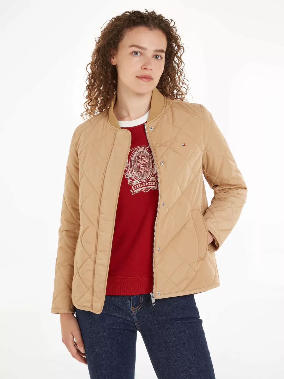 Tommy Hilfiger Steppjacke "LW QUILTED BOMBER JACKET", mit leichter Wattieru günstig online kaufen