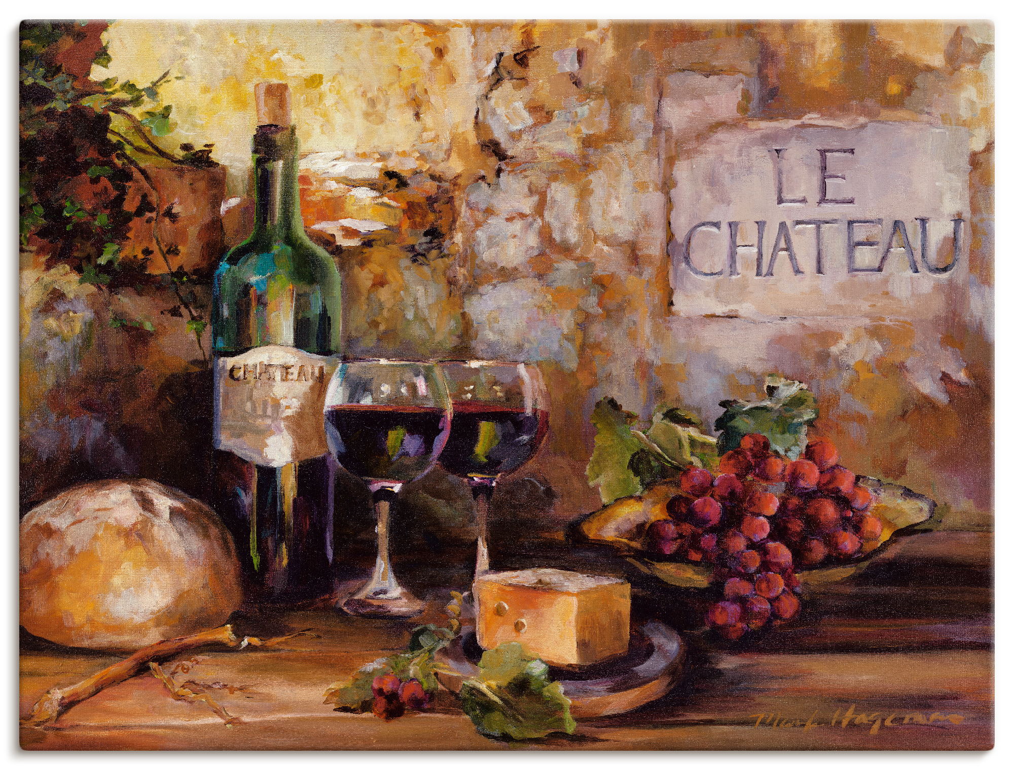 Artland Wandbild »Das Chateau«, Getränke, (1 St.), als Leinwandbild, Poster günstig online kaufen
