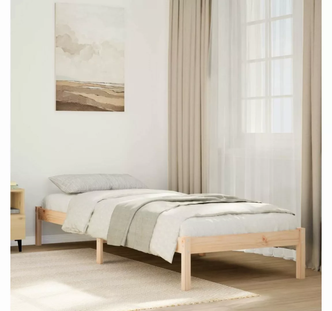 vidaXL Bett, Massivholzbett Extra Lang ohne Matratze 80x210 cm Kiefernholz günstig online kaufen