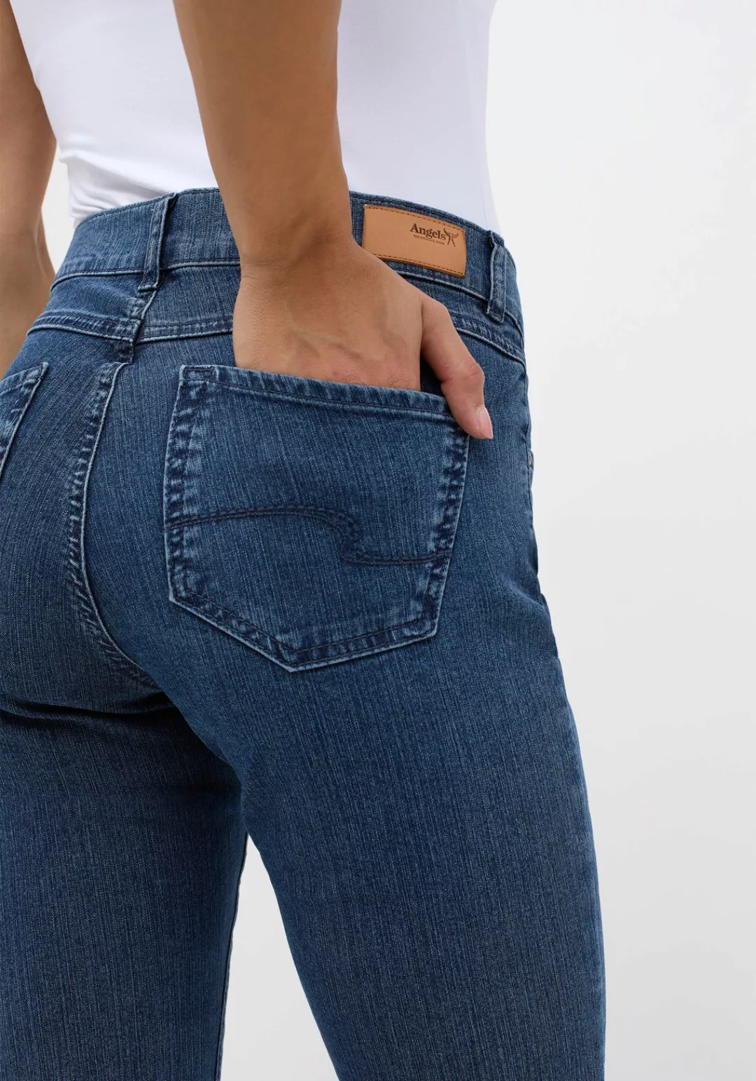 ANGELS 5-Pocket-Jeans CICI aus sportivem Denim günstig online kaufen