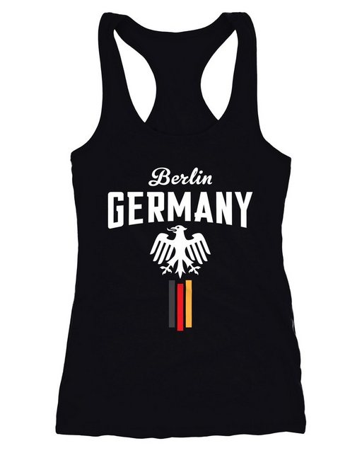 MoonWorks Tanktop Damen WM Tanktop Fan-Shirt Deutschland Fußball Weltmeiste günstig online kaufen