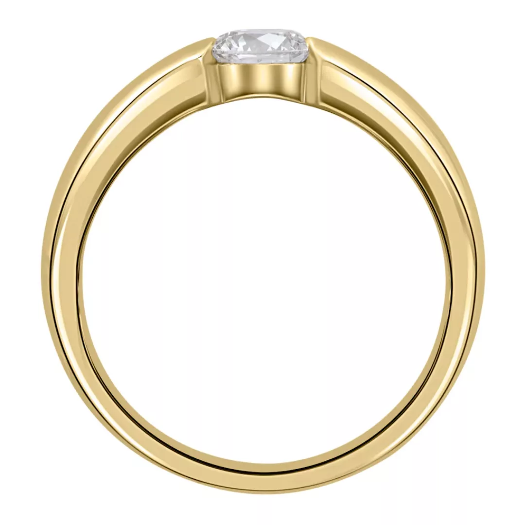 ONE ELEMENT Diamantring "0.08 ct Diamant Brillant Spannfassung Ring aus 585 günstig online kaufen