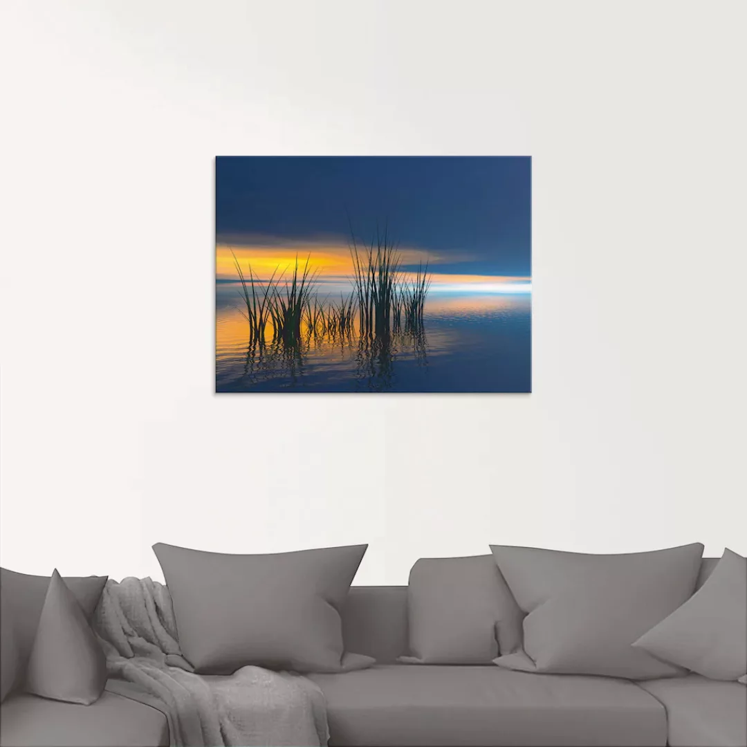 Artland Glasbild "Sonnenuntergang III", Gewässer, (1 St.) günstig online kaufen