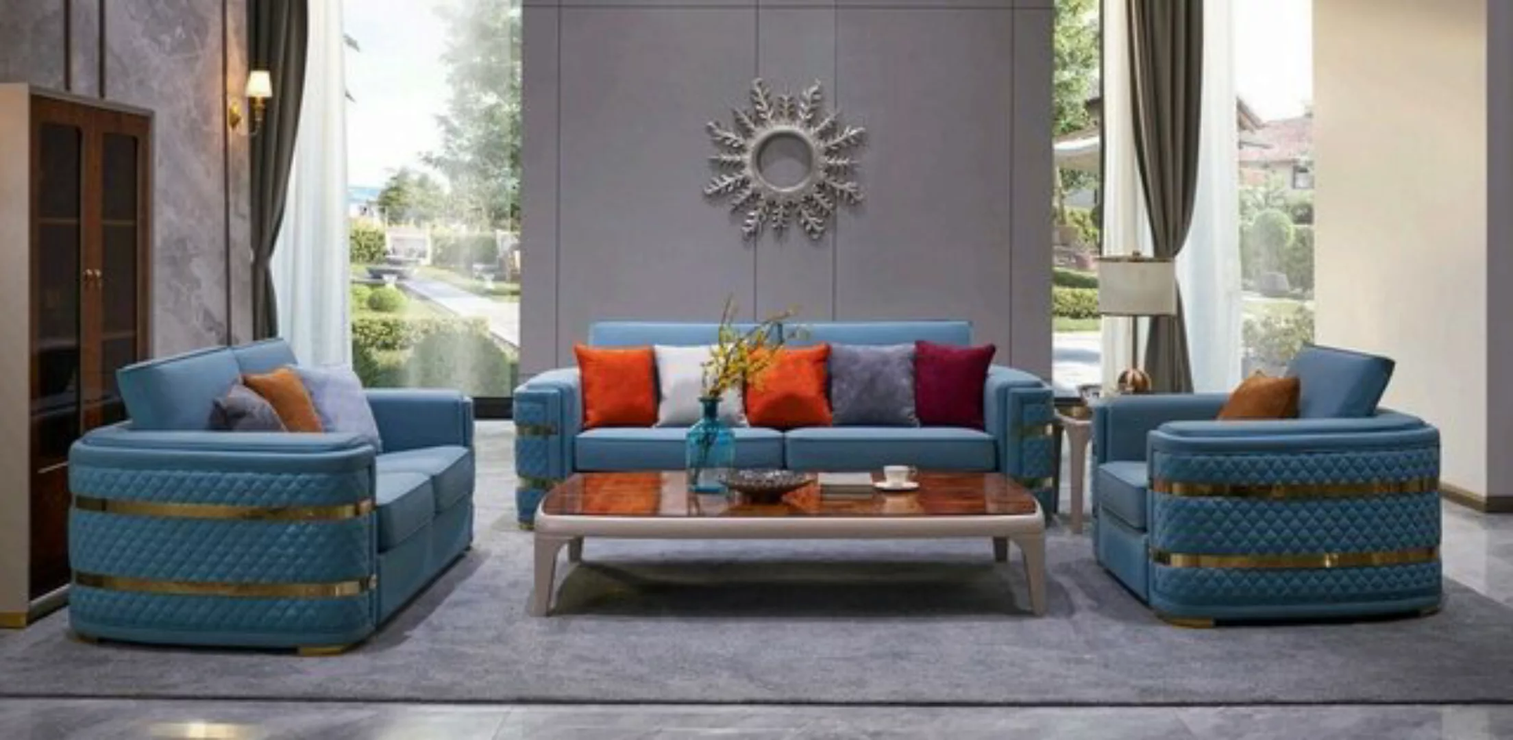 JVmoebel Sofa Moderne Polstergarnitur 3+2+1 Couchen Wohnzimmermöbel, Made i günstig online kaufen