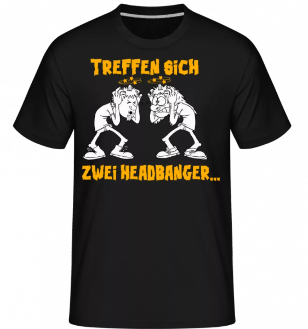Treffen Sich Zwei Headbanger · Shirtinator Männer T-Shirt günstig online kaufen