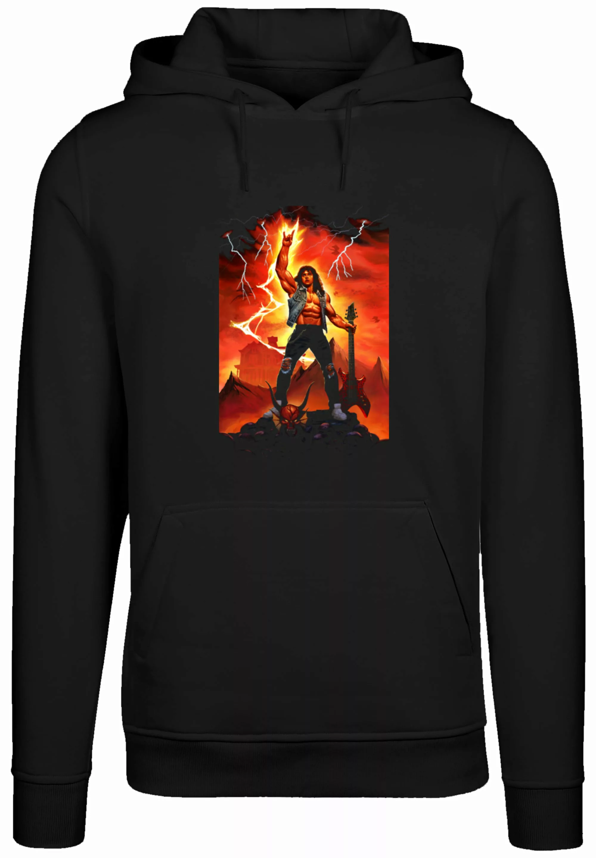 F4NT4STIC Kapuzenpullover "Stranger Things Hell Guitar- DTG Netflix TV Seri günstig online kaufen