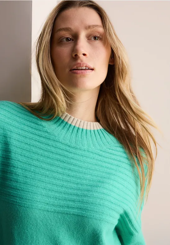 Cecil Strickpullover, mit Kontrastdetails günstig online kaufen