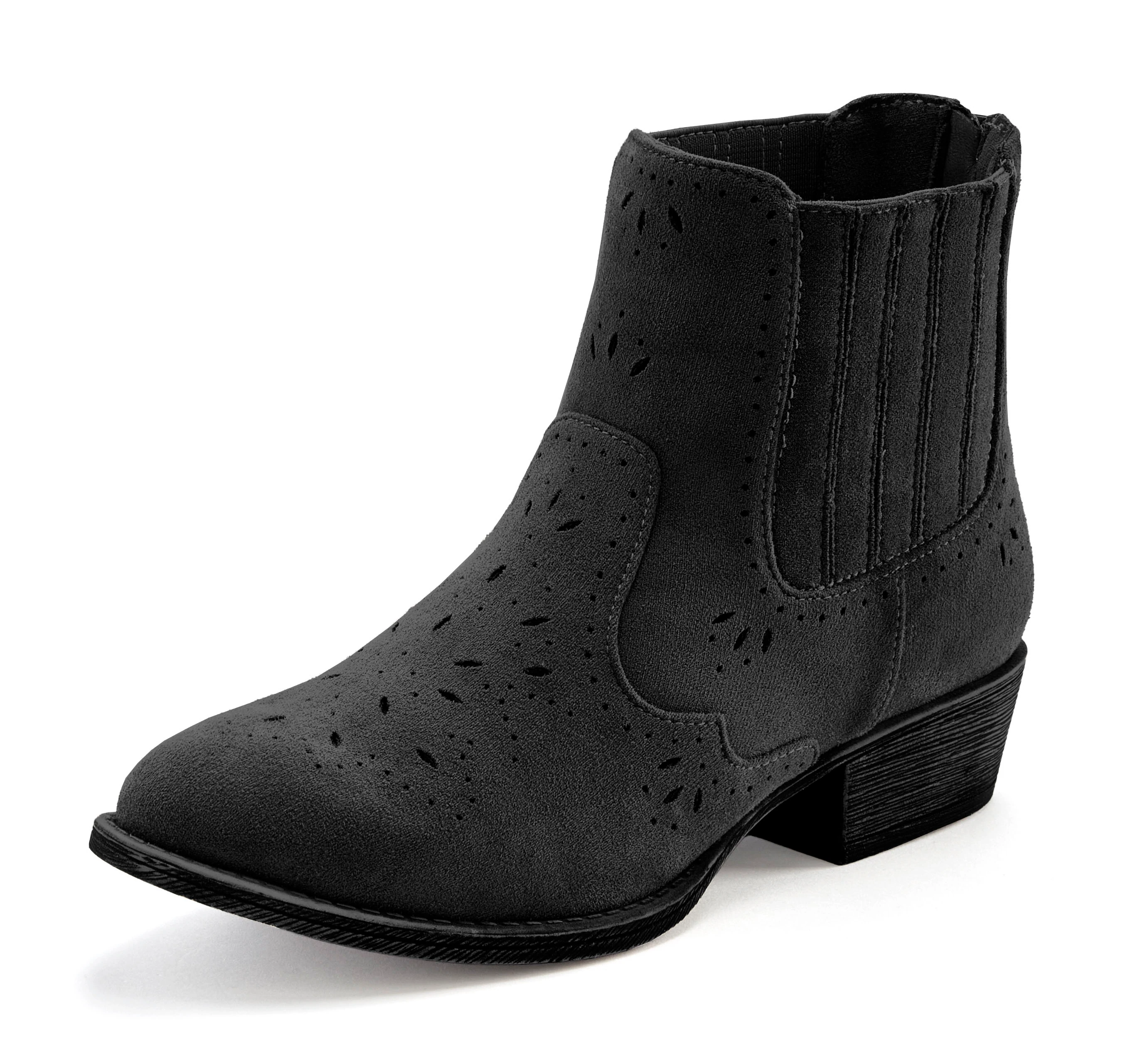 LASCANA Stiefelette, mit Cut-Outs, Stiefel VEGAN günstig online kaufen