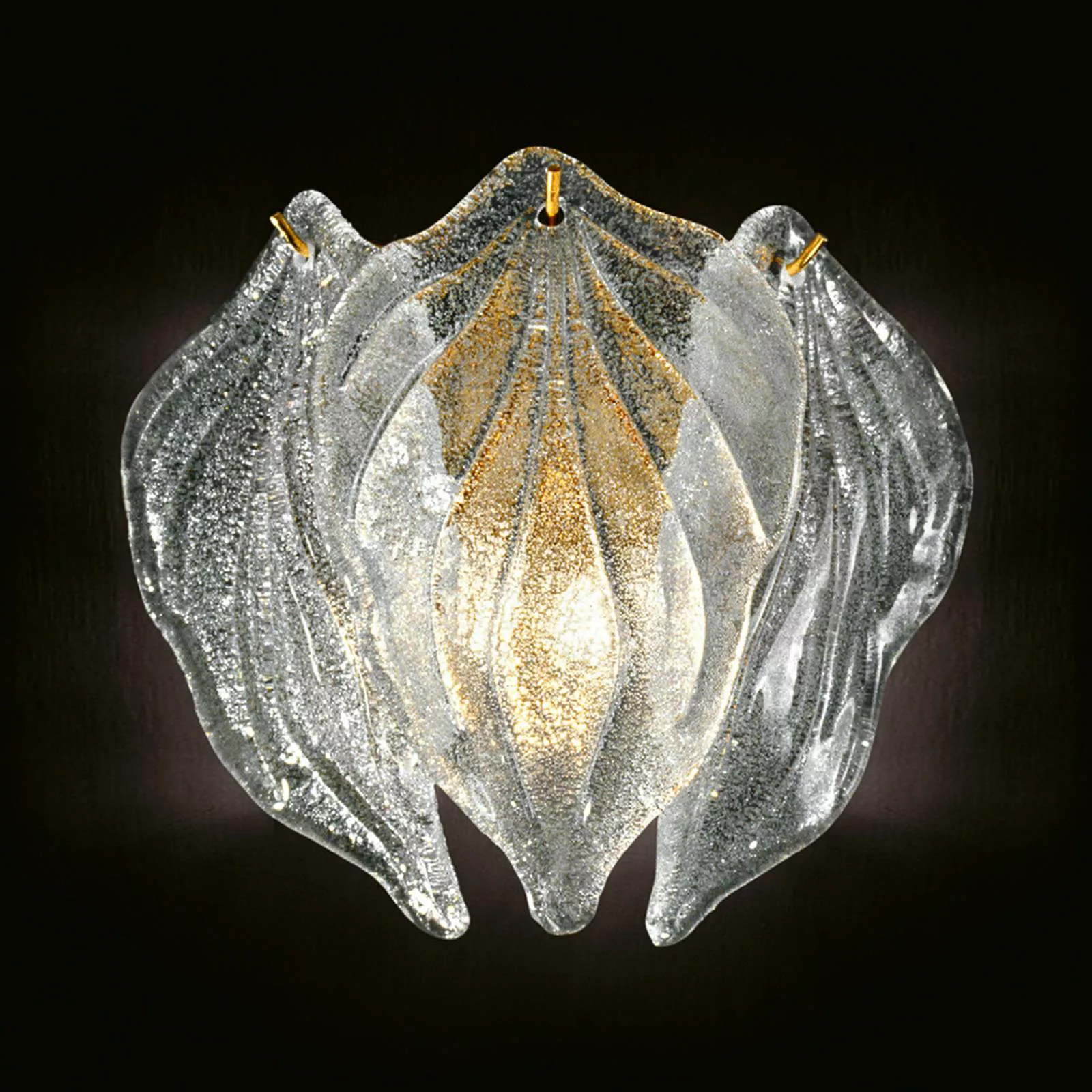 Glas-Wandleuchte Foglie aus Muranoglas günstig online kaufen