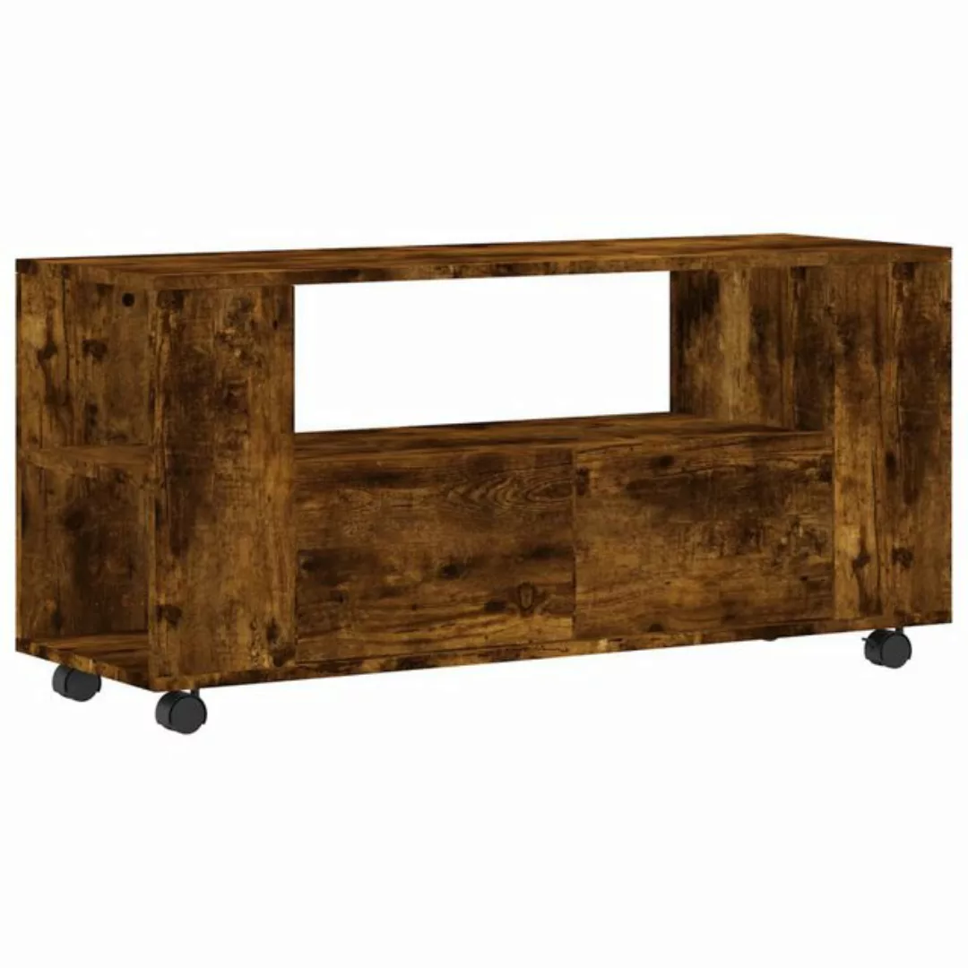 vidaXL TV-Schrank TV-Schrank Räuchereiche 102x34,5x43 cm Spanplatte TV-Lowb günstig online kaufen