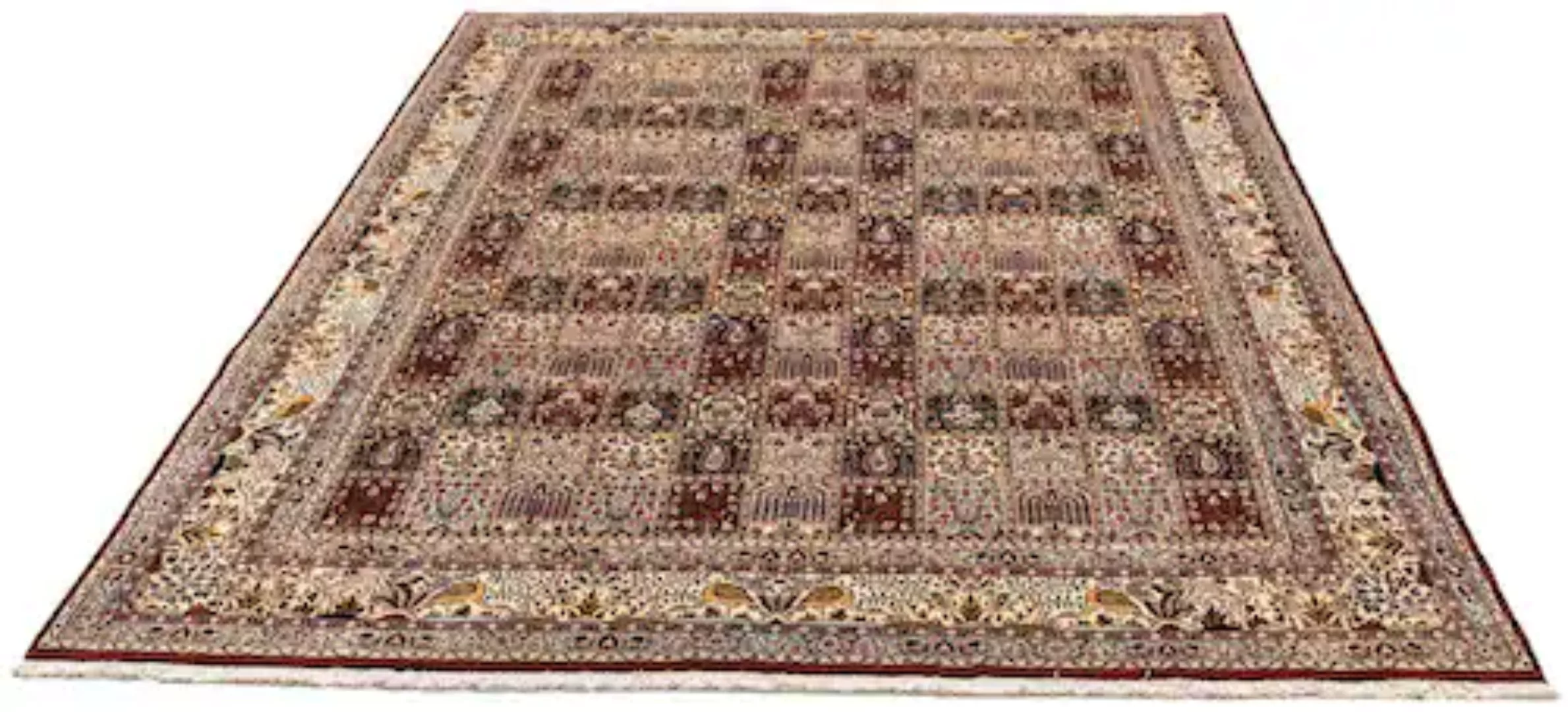 morgenland Wollteppich »Täbriz - 50 Raj Medaillon Blu scuro 88 x 66 cm«, re günstig online kaufen