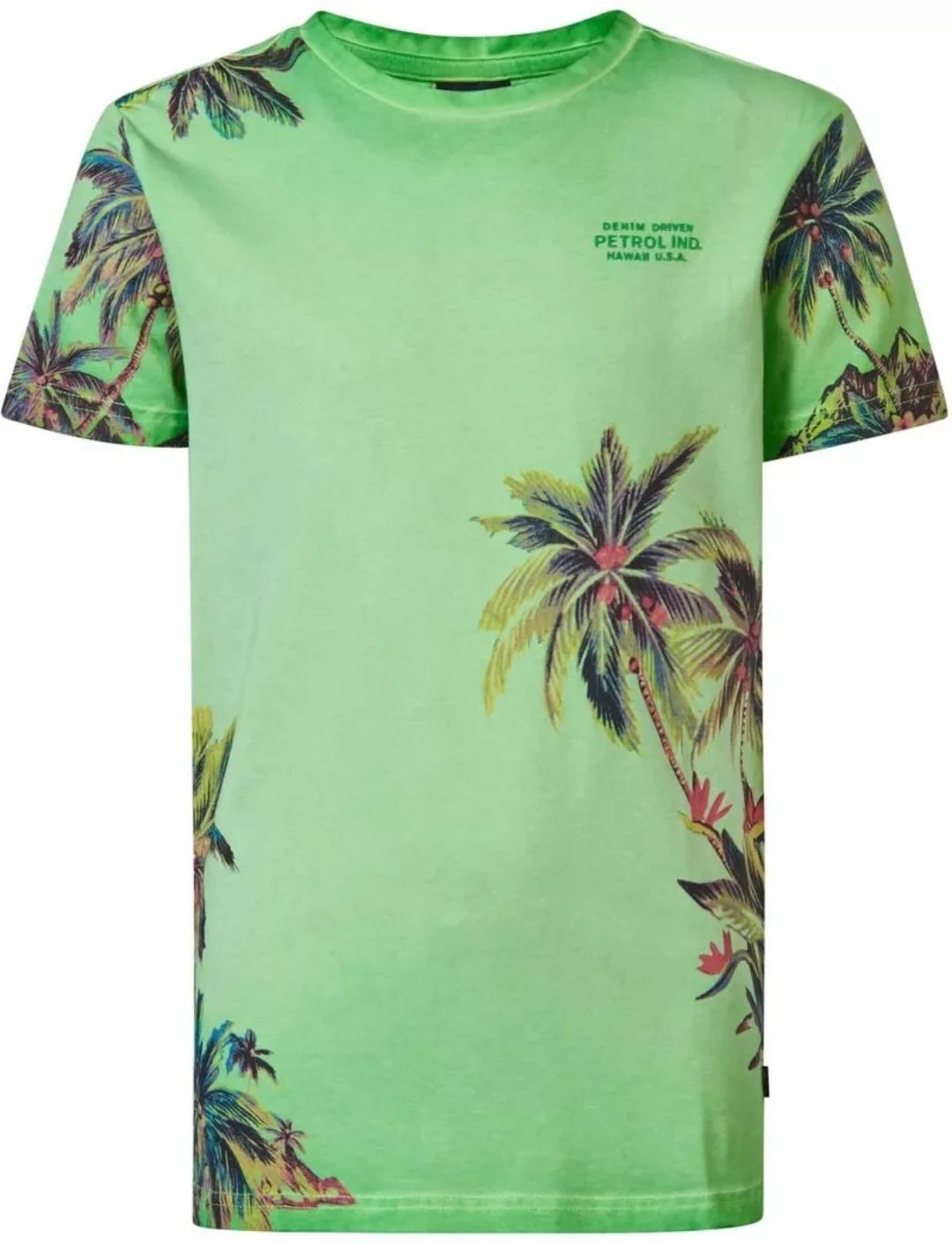 Petrol T-Shirt Botanischer Palmenbaum Grün - Größe XXL günstig online kaufen