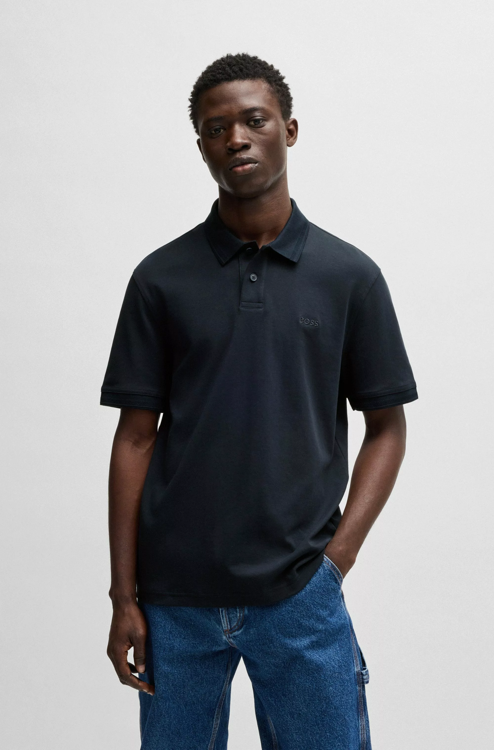 BOSS ORANGE Poloshirt "Pe Interlock", mit Polokragen günstig online kaufen