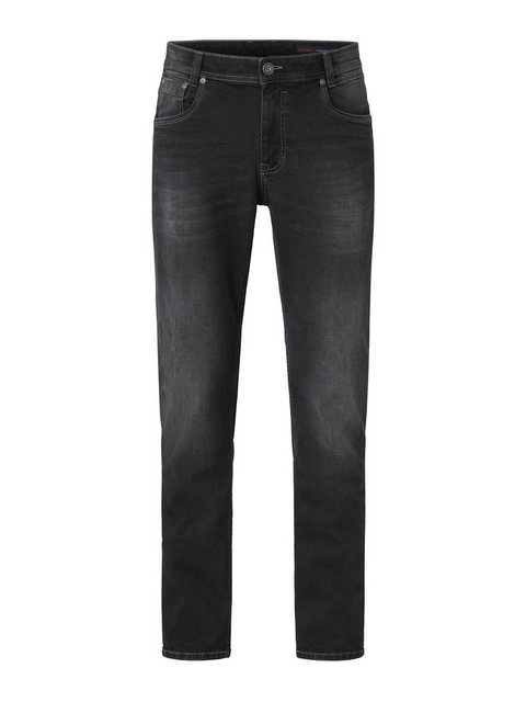 Paddock's Straight-Jeans BEN Schwarze Regular Fit Jeans mit Stretch günstig online kaufen