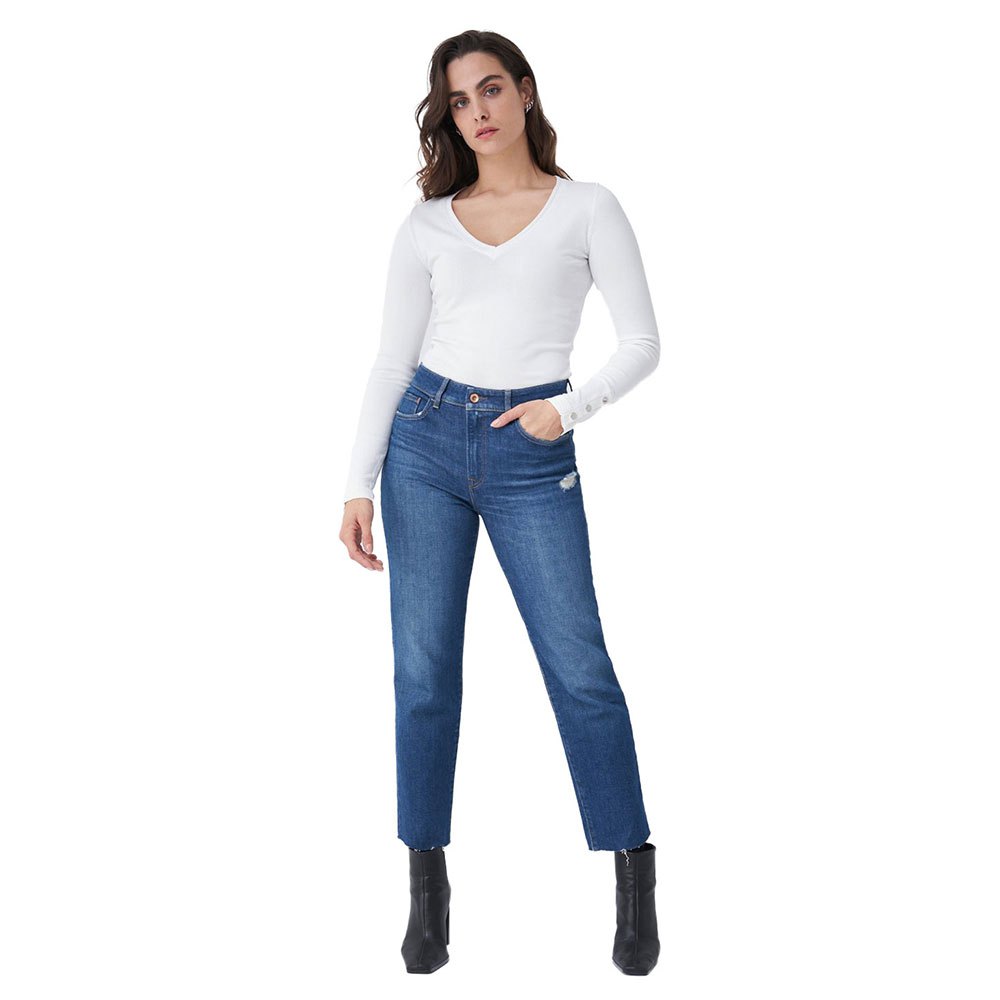 Salsa Jeans 125347-007 / V-ausschnitt Pullover XS Beige günstig online kaufen