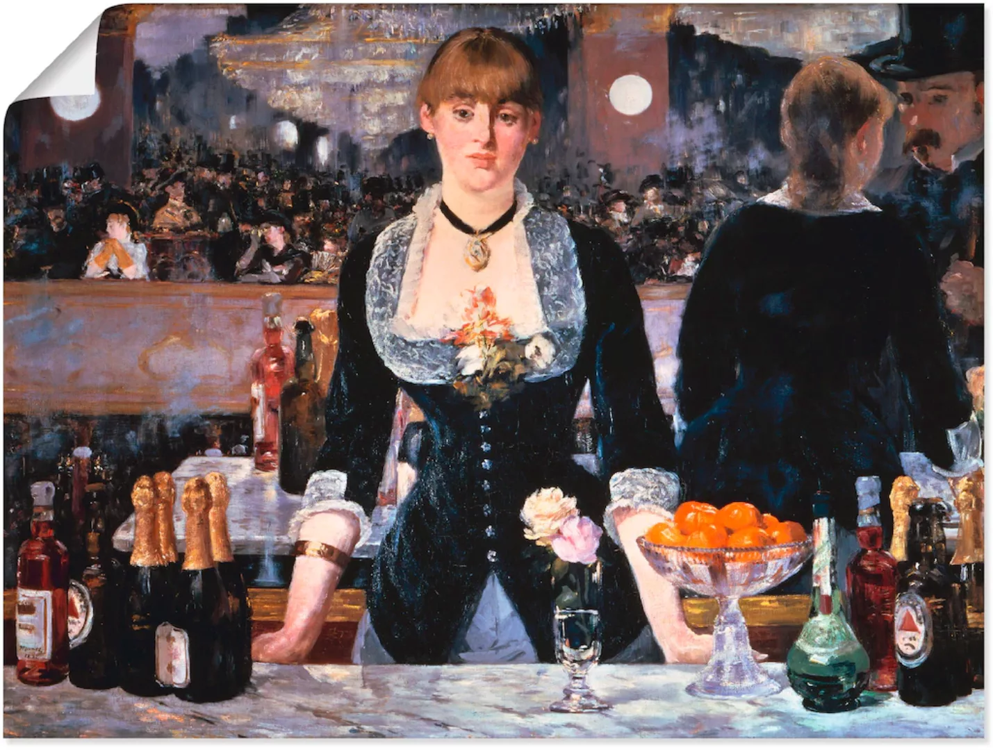 Artland Wandbild »Die Bar des Folies-Bergeres, um 1881«, Frau, (1 St.) günstig online kaufen