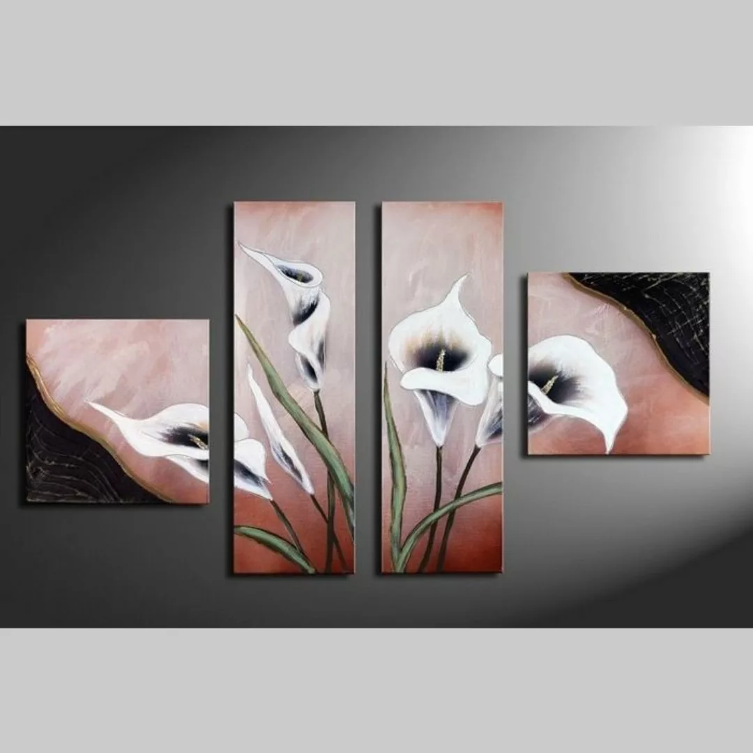 4 Leinwandbilder CALLAS (3) 100 x 60cm Handgemalt günstig online kaufen