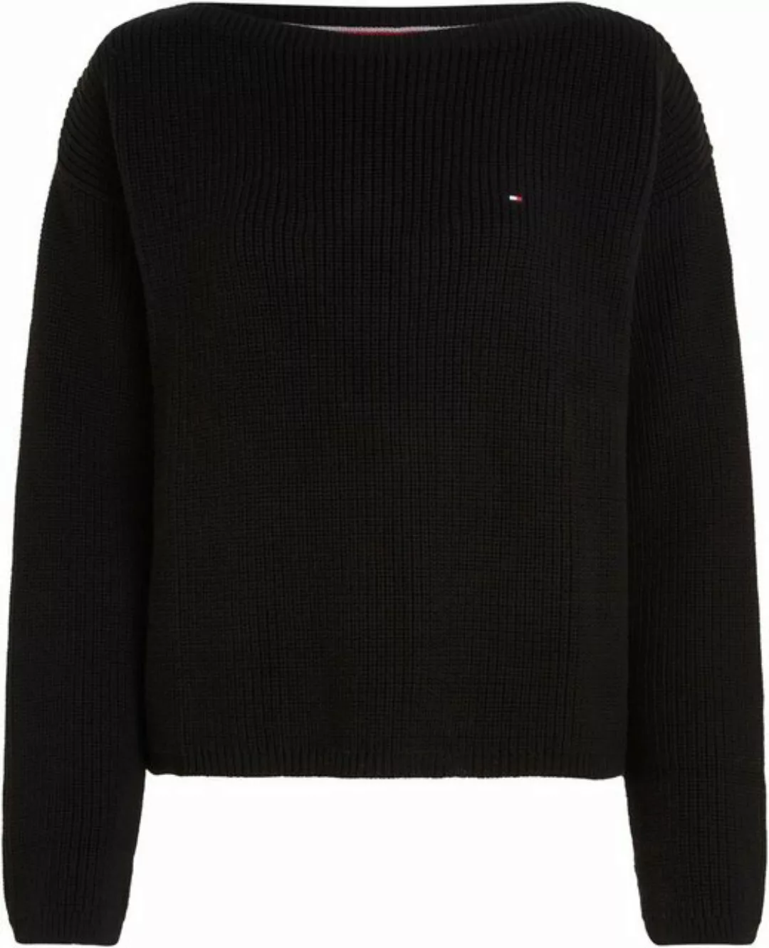 Tommy Hilfiger Strickpullover in Rippstrick-Optik günstig online kaufen